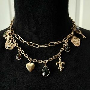 Vintage Cookie Lee Charm Necklace